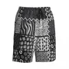 Pantaloncini da uomo Patchwork Stampa Board Summer Animal Stripes Pantaloni corti sportivi Uomo Quick Dry Design vintage Tronchi da spiaggia di grandi dimensioni