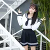 japanese Uniforms Navy Sailor Suit For Girls Students Lg Sleeve Costume School Uniform For Women 39X8#