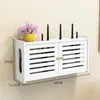 Hooks Wall Mounted Wireless Router Rack Living Room Wall-Mounted WiFi Storage Box Decoration Cable Power Bracket Organizer