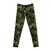 Active Pants Olive Branches Watercolor On Black Leggings Sporty Woman Gym Legings For Fitness Clothing Sports Womens