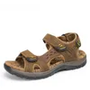 Sandały moda letnie rozrywki plażowe buty wysokiej jakości skóra The Big Yards Men's Size 38-48