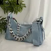 Femmes Sac à bandoulière Denim Modèle Cuir Ladys Sac Fi Mo Sacs de conception de luxe pour femmes 2023 Été Nouveau style Sac à main R0EH #