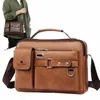 weixier Heren Schoudertas Mannen Crossbody Tassen PU Lederen Handtas Capaciteit Mannen Menger Tassen Top handvat Draagtas voor Mannelijke bolsos B8qC #