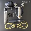 Verktyg Kraftfull Slingshot Skjutande fiske Dart Hunting Fishing Reel Bow Arrow Rest Slingshot Catapult utomhusutrustning