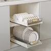 Kitchen Storage Dish Rack Bowl Drainer Tray Basket Tableware Cabinets Organizer Drying Spice Box Sink