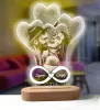 Photo personnalisée PHOTO 3D LAMPE GENRAVE BASE EN BASE CHAMME CHAMME CHAMBRE ANNIVERTURE ANNIVERTURE ANNIVERTURE ANNIVERTAIR