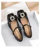 Dress Shoes 2024 Spring Chunky Short Heel Pumps European American Chain Design Mix Color Elegant Women
