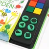 Drawing Painting Supplies Children Fingerprinting Books With Rubber Stamps Ink Pad Kids Activities Doodling Book Animal Garden Garten Dhnk7