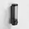 Flytande tvåldispenser väggmontering hand tryck enkel / dubbel behållare för el drop