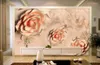 Bakgrundsbilder 3D Bakgrund Rose Peony Flower Retro Phnom Penh TV Bakgrund Bedrow Po Wall Paper