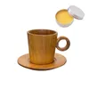 Mugs Original Ins Vintage Teak Coffee Mug Household Natural Handmade Wooden Latte Art Cups Japanese Dish Set Of Creative Tableware