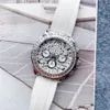 Brand Watches Men Women Leopard Crystal Diamond Style Rubber Strap Quartz Wrist Watch X184240b