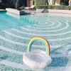 Baby Pool Float Flamingo Uppblåsbar madrass Rainbow Swim Ring Circle Swimming Child Pluate Toy Kids 240322