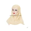 Beanie/Skull Caps New Diamond Hijab Turbante One Piece Amira Sciarpa istantanea Donne musulmane Scialli Avvolgere Foulard Sciarpe islamiche Dhgarden Dha0U