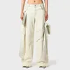 Pantalon Vintage délavé pour femmes, jean péplum ample, droit, nœud tridimensionnel, décoration, printemps et été Y2k 2024