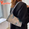 yogodlns fi oljemålning axelväska för kvinnor fjäder ny armhåla handväska designer underarmsäck butik på handväska w7t8#
