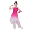 Danse classique s adulte élégant Jasmine Folk Dance Yangko fan dance changement de couleur s nouvelles filles performance costum v8wX #