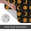 Tapetes de banho Solar Moon Foot Mat Cozinha Chuveiro Sun Face Mágica Secagem Rápida Banheiro Tapete Protetor Anti Slip WC
