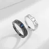 Wedding Rings 2pcs Demons and Angels Matching Rings Couple Friendship Lover Open Adjustable Rings Minimalist Engagement Wedding Rings Lovers 24329