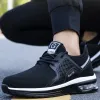 Laarzen luchtkussen mannen werkschoenen zomer ademende veiligheidsschoenen laarzen mannen vrouwen werken sneakers lichtgewicht stalen teen schoenen antismash