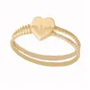 Band Rings Ins Fashion 18K Gold Broken Heart Brass Material Love Hearts Finger Ring Women Couple Jewelry Bk Drop Delivery Dhcen