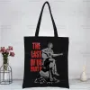 Jag älskar Ellie Williams tryck Canvas Tote Black Bags Harajuku Casual Female Girl Tote Eco Shopper Shoulder Bags 02m5#