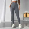 Outfit 2023 Nylon Back v Butt Yoga Pants Women High Waist Fitness Workout palestra che esegue i leggings gambe faccetti di abbigliamento attivo