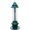 Other Bird Supplies Squirrel-proof Feeder W/Cardinal Ring And 6 Feeding Ports 5.1-pound Seed Capacity Adjustable Green