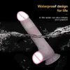 Nxy Dildos Dongs wireless Remote Heating Dildo for Female Masturbator Colorful Luminescent Particles Telescopic Vibrator Penis Vagina Sex Toys 18 240330