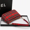 Femmes Fi Sac à bandoulière Punk Tartan Check Sac de transport élégant Sac à carreaux simple avec 2 sangles fourre-tout sac à main a6gn #