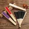 Decorative Figurines Silk Cloth Blank Chinese Folding Fan Wooden Bamboo Antiquity For Calligraphy Painting Home Decor