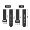 Bande en silicone 20 mm 22 mm pour Haylou Solar Plus RT3 Sport Bracelet à libération rapide pour Haylou RS4 Plus / GST Lite / RS3 / GS / LS05S STRAP