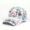 Бейсбольные кепки, модная бейсбольная кепка с буквенным принтом для женщин и мужчин, граффити, солнцезащитный козырек в стиле хип-хоп, весенняя шапка, регулируемая Snapback Gorras Hombre