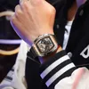 腕時計レリジオ・マスキュリノ・リゲンの男性は、フォックスボックスブランドの豪華な防水石英腕時に男性用スポーツシリコン時計男性時計24329