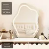 Bureau de maquillage en nuage avec lumière de vanité éclairée, miroir de coiffeuse intelligent avancé pour chambre à coucher principale