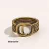 Anneaux anneaux de mariage motif floral anneau de conception géométrique Brésil Russie Retro Personnalité de mode Alliage Gold plaqué pour femmes