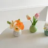 Vasos 1 pc vaso de cerâmica nórdico criativo arranjo de flor recipiente para cozinha sala de estar decoração de casa ornamento