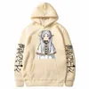 Anime Frieren Bead Journey's End Hoodie for Women Kawaii Tryckt Streetwear Autumn Winter Fleece Loose Plus Size Sweatshirts D7ph#