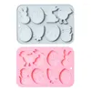 Baking Tools 8 Cavity Easter Eggs Silicone Mold Fondant Cake Holiday DIY Tool For Making Chocolate Candy Soap