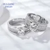 100 Real D 1CT 2CT Anelli di fidanzamento maschili Placcatura in platino Argento sterling Labs Diamond Wedding Mens 240322