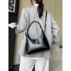 2024 New Women Underarm Bag Genuine Leather Shoulder Crossbody Bags Ladies Retro Tote Bag High Quality Commute Handbags Black Q4jf#