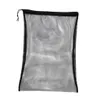 64 x 46 cm 63SF# multifunktionale Scuba Diving Mesh-Kordelzugtasche für Schwimmen, Wassersport, Strand, Tauchen, Reisen, Fitnessstudio, Ausrüstung, Schwarz