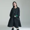 Women's Trench Coats Spring Niche Design Cotton Clothes Dress Loose Large Display Thin Long Women Puffer Jacket