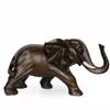 Table Clocks VINTAGE LUCKY ELEPHANT STATUE AND SCULPTURE HOME DECORATION RESIN CRAFTS OFFICE LIVING ROOM FENG SHUI GIFT