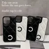 Tasarımcı Lüks iPhone Kılıfları C Apple için Marka Deri İPhone 1112131415 Plus Pro Max Mobile Cover Unbreak Tam Akşam