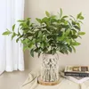 Flores decorativas Prático Planta Artificial Resistente à Água Não Murcha Simulação Interior Folhas de Osmanthus