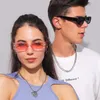 Vintage Small Frame Sunglasses For Women Men Fashion Retro Rectangular Mens Sunglasses Travel Beach Party Gifts