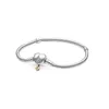 Sterling Panjia S925 Silber Land Qixi Serie Valentinstag Stil handbemaltes Love Snake Bone Kettenarmband