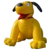 6m 20ft höga utomhusspel Uppblåsbar hundmodell gul eller färgad söt husdjurtecknad djurballong för butikskampanj Annonsering 001