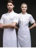 Szef Chef Mundur Restaurant Hotel Kuchnia Ubrania Ubrania Mężczyzn gastronomiczny Płaszcz Kurtka Chef Kurtka piekarnia